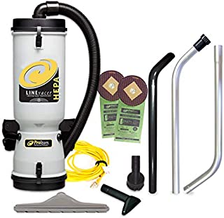 ProTeam Commercial Backpack Vacuum Cleaner, LineVacer HEPA Vacuum Backpack with High Filtration Tool Kit, 10 Quart, Corded