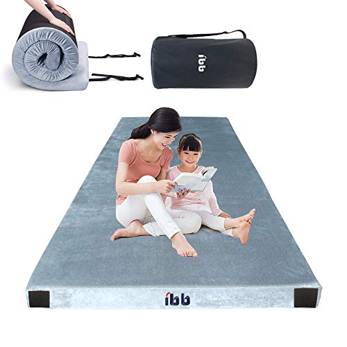 ibigbean Portable Sleeping Pad Memory Foam Camping Mattress for Camping Sleeping Pad,Guest Bed Lightweight,Outdoor Cot Pad Foam Portable Bed,Cover Removable,Come with Travel Bag(75x38x2.76in)