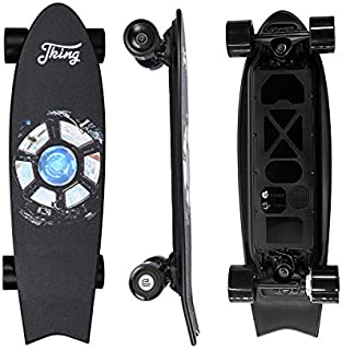 Electric Skateboard Electric Longboard Skateboard with Remote Control Electric Skateboard ,450W Hub-Motor,18.6 MPH Top Speed,7.6 Miles Range,3 Speeds Adjustment