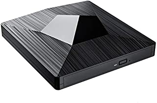 Blu Ray Drive, TOPELEK 4K CD/DVD/BD Burner/Writer with USB3.0 and Type-C, 3D 6X Blu-Ray Disc Playback, Trendy Design & Super-Fast Transmission for Windows, Mac OS Laptop, PC, Computer