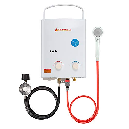 Camplux 5L 1.32 GPM Outdoor Portable Propane Tankless Water Heater