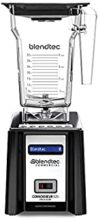 Blendtec Connoisseur Spacesaver 825 Commercial Blender with FourSide Jar, Industries Strongest Professional-Grade Power, 30 Pre-programmed Cycles, Black