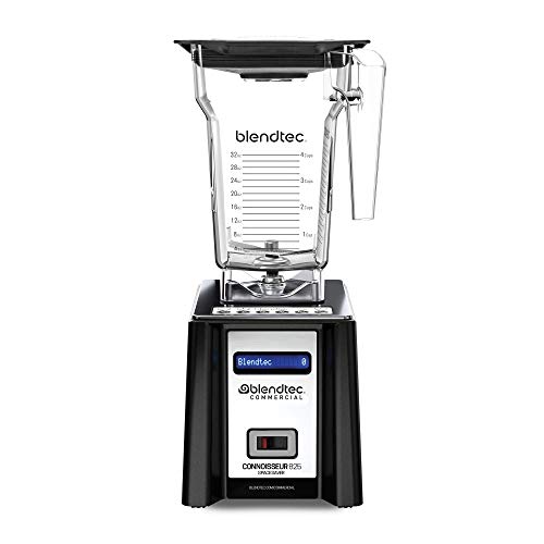 Blendtec Connoisseur Spacesaver 825 Commercial Blender with FourSide Jar, Industries Strongest Professional-Grade Power, 30 Pre-programmed Cycles, Black