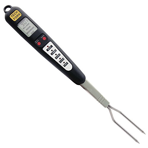 Meat Barbecue BBQ Grill Grilling Instant Reading Digital Thermometer with Fork Function and LED Display