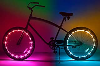 Brightz WheelBrightz LED Bicycle Wheel Accessory Light (2-Pack Bundle for 2 Tires), Color Morphing