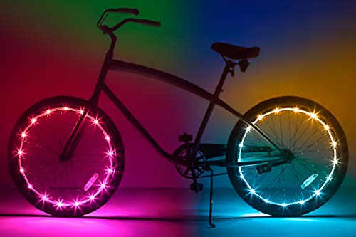 Brightz WheelBrightz LED Bicycle Wheel Accessory Light (2-Pack Bundle for 2 Tires), Color Morphing