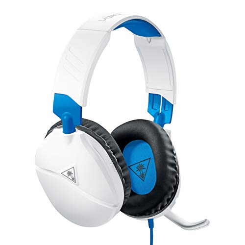 Turtle Beach Recon 70 White Gaming Headset for PlayStation 4 Pro, PlayStation 4, Xbox One, Nintendo Switch, PC, and Mobile - PlayStation 4