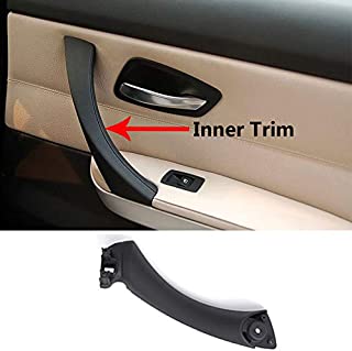 TTCR-II Door Handle Pull Inner Strap Compatible with BMW 3 Series E90 E91 Black Right Front/Rear Interior Passenger Side Door Handle Inner Bracket (Fits: 323 325 328 330 335 Sedan&Touring)