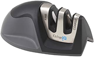 KitchenIQ 50009 Edge Grip 2-Stage Knife Sharpener, Black