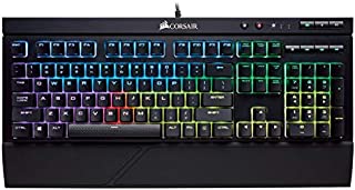 Corsair K68 RGB Mechanical Gaming Keyboard, Backlit RGB LED, Dust and Spill Resistant - Linear & Quiet - Cherry MX Red