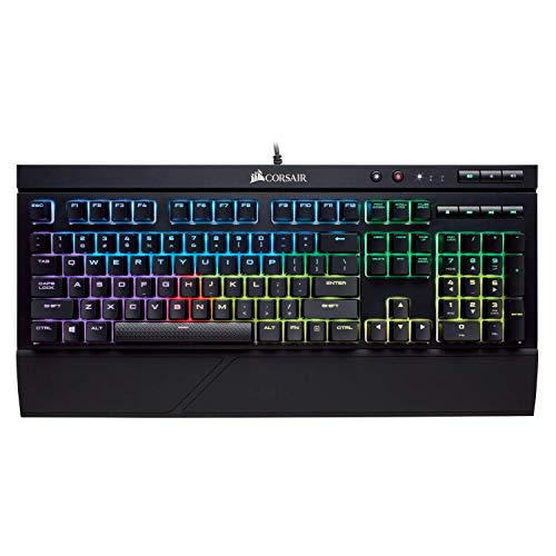 Corsair K68 RGB Mechanical Gaming Keyboard, Backlit RGB LED, Dust and Spill Resistant - Linear & Quiet - Cherry MX Red