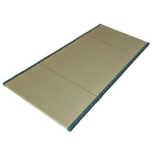 MustMat Japanese Tatami Mat Foldable Traditional Tatami Futon Mattress Natural Rush Grass 35.4