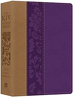 The KJV Study Bible - Large Print [Violet Floret] (King James Bible)