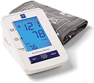 Medline Automatic Digital Blood Pressure Monitor with Standard Adult Cuff for Upper Arm, with Large LED Display, Batteries Included, Great for Home Use, Professional Medical Use