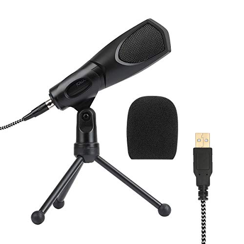 KKUYI USB Gaming Microphone, Professional Computer Condenser PC Mic