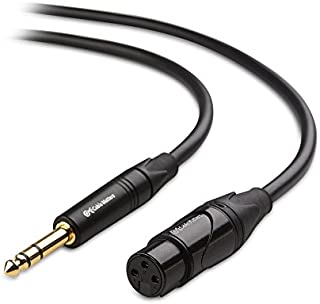 Cable Matters 6.35mm (1/4 Inch) TRS to XLR Cable (XLR to TRS Cable) Male to Female 6 Feet