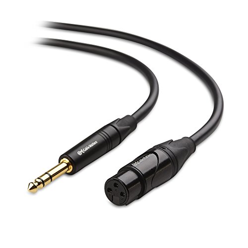 Cable Matters 6.35mm (1/4 Inch) TRS to XLR Cable (XLR to TRS Cable) Male to Female 6 Feet