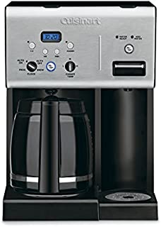 Cuisinart CHW-12P1 12-Cup Programmable Coffeemaker Plus Hot Water System Coffee Maker, Black/Stainless