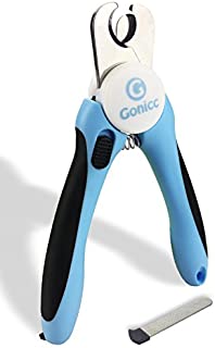 gonicc Dog & Cat Pets Nail Clippers and Trimmers - with Safety Guard to Avoid Over Cutting, Free Nail File, Razor Sharp Blade - Professional Grooming Tool for Large and Small Animals