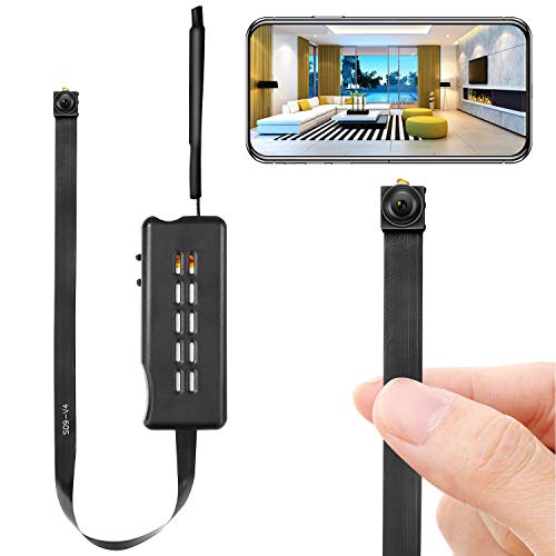 Spy Camera Module Wireless Hidden Camera WiFi Mini Cam HD 1080P DIY Tiny Cams Small Nanny Cameras Home Security Live Streaming Through Android/iOS App Motion Detection Alerts