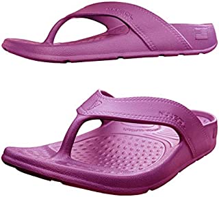 NUUSOL Unisex Cascade Flip Flops, Waterproof Sandals with Soft Cushion & Arch Support (Suitable for Hiking & Plantar Fasciitis Feet) (6 Women/5 Men, Rustic Wine)