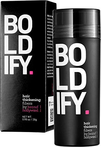 BOLDIFY Hair Fibers for Thinning Hair (DARK BROWN) Undetectable & Natural - Giant 28g Bottle - Completely Conceals Hair Loss in 15 Sec - Hair Thickener & Topper for Fine Hair for Women & Men