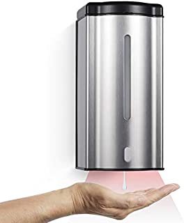 Automatic Soap Dispenser, Commercial Wall Mounted Stainless Steel Touchless Soap Dispenser, 20oz/600ml Infrared Motion Sensor,for Home Hotel School Restaurant Office.