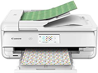 Canon TS9521C All-In-One Wireless Crafting Photo Printer, 12X12 Printing, White, Amazon Dash Replenishment Ready