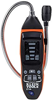 Klein Tools ET120 Gas Leak Detector, Combustible Gas Leak Meter with 18-Inch Gooseneck Has Range 50 - 10,000 ppm, Includes Pouch, Batteries