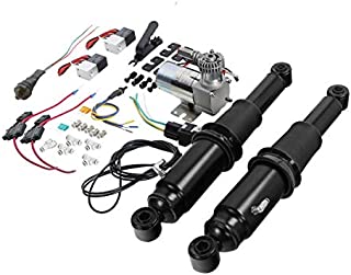 SLMOTO Air Ride Suspension Kit Fit for Harley Touring Road King Glide 1994-2020 2019 Electra Glide Road King Street Glide Ultra Limited