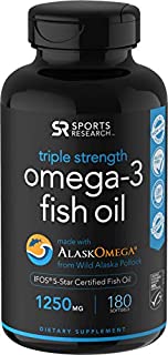 Omega-3 Wild Alaskan Fish Oil (1250mg per Capsule)