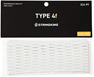 StringKing Type 4f Soft Lacrosse Faceoff Mesh Piece (Assorted Colors) (White)