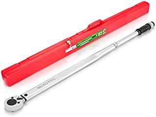 NEIKO PRO 03710B 3/4 Drive Adjustable Click Torque Wrench | SAE | 100-700 Foot-Pound | Chrome Vanadium Steel | 48 Length