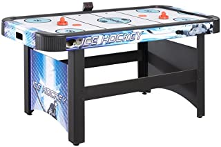 Hathaway Face-Off 5-Foot Air Hockey Game Table for Family Game Rooms with Electronic Scoring, Free Pucks & Strikers