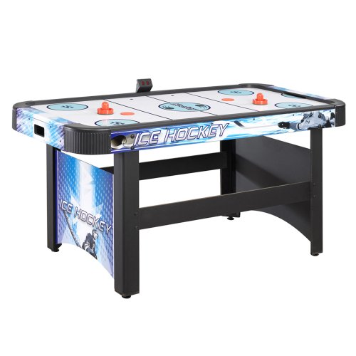 Hathaway Face-Off 5-Foot Air Hockey Game Table for Family Game Rooms with Electronic Scoring, Free Pucks & Strikers