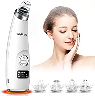 blackhead vacuum remover acne remover, JOMARTO Facial Pore Cleanser Electric Acne Comedone, 3 Adjustable Suction Power, USB Rechargeable, LED Screen Blackhead Extractor Tool for Women and Men