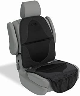 Summer ELITE DuoMat Car Seat Protector, Black - Premium Waterproof Seat Cover Pad with Storage Pockets