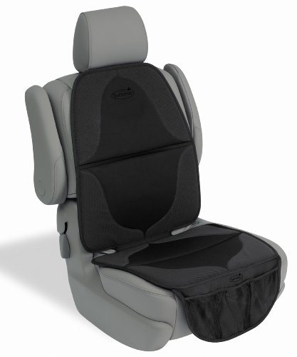 Summer ELITE DuoMat Car Seat Protector, Black - Premium Waterproof Seat Cover Pad with Storage Pockets