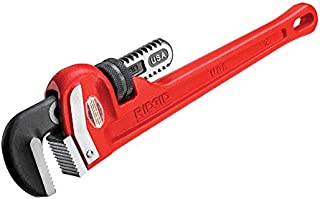 RIDGID 31020 Model 14 Heavy-Duty Straight Pipe Wrench, 14-inch Plumbing Wrench