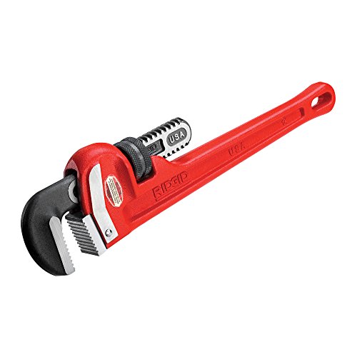 RIDGID 31020 Model 14 Heavy-Duty Straight Pipe Wrench, 14-inch Plumbing Wrench