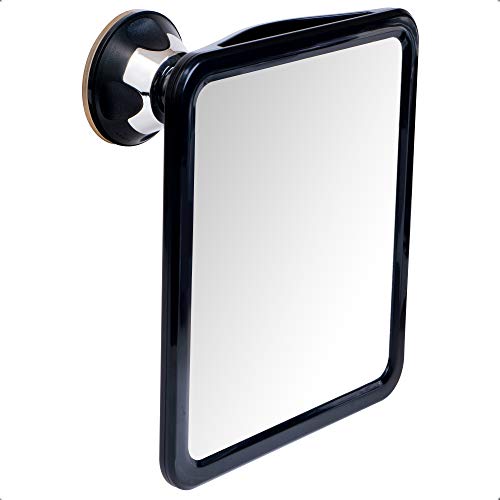 2019 Fogless Shower Mirror for Shaving with Upgraded Suction, Dual Anti Fog Design, Shatterproof Surface & 360° Swivel, 8