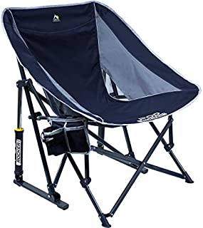 GCI Outdoor Pod Rocker Collapsible Rocking Chair, Indigo Blue