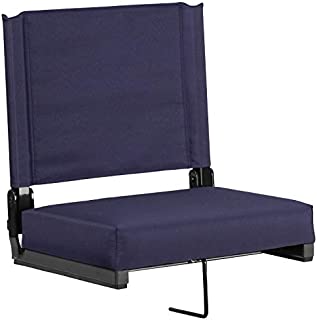 Flash Furniture Grandstand Comfort Seats by Flash with Ultra-Padded Seat in Navy