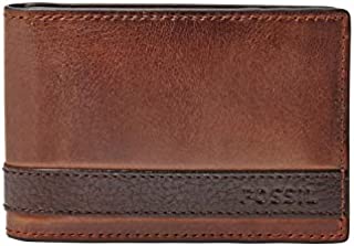 Fossil Men's Quinn Leather Bifold Wallet, Brown