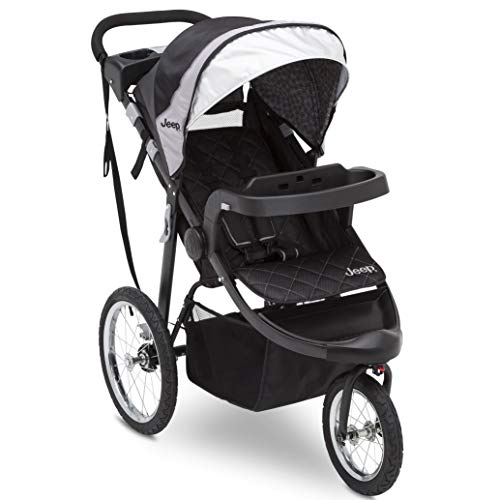 Jeep Deluxe Patriot Open Trails Jogger by Delta Children, Charcoal Tracks