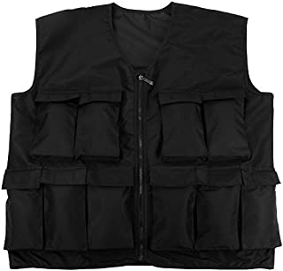 Crown Sporting Goods 7 kg (15 lbs) Endurance Weighted Vest - Adjustable Weight Jacket for Resistance Training with 15 Additional 1 lb. Weights