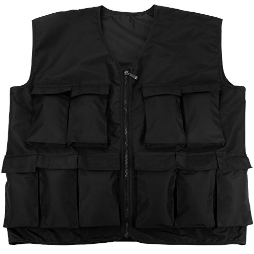 Crown Sporting Goods 7 kg (15 lbs) Endurance Weighted Vest - Adjustable Weight Jacket for Resistance Training with 15 Additional 1 lb. Weights