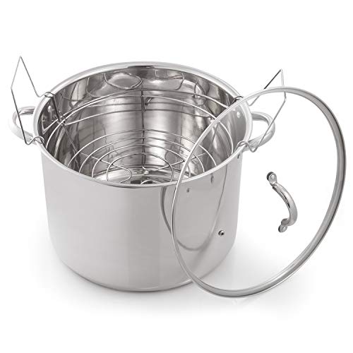 McSunley 620 Medium Stainless Steel Prep N Cook Water Bath Canner, 21.5 Quart, Silver (Pack of 1)