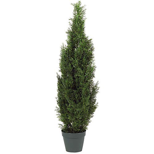 Nearly Natural 5172 4ft. Cedar Tree Silk Tree (Indoor/Outdoor),Green,49.5