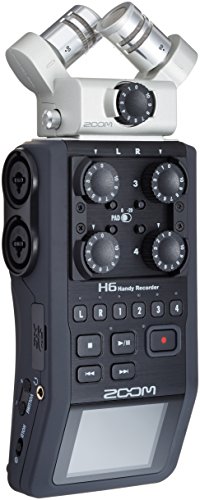 Zoom H6 6-Track Portable Recorder, Stereo Microphones